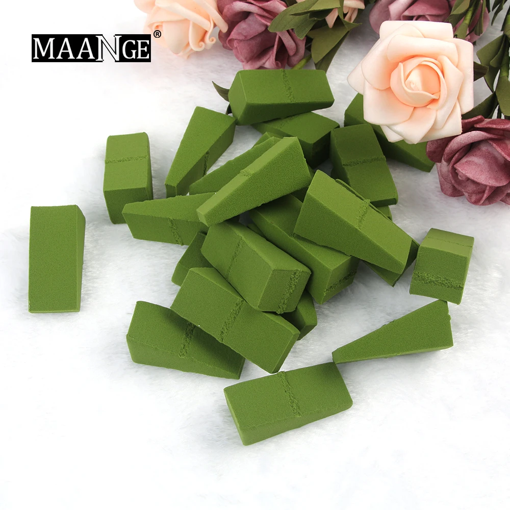 

MAANGE 24Pcs Makeup Foundation Triangle Sponge Non LATEX Face Makeup Cosmetic Puff Powder Smooth Beauty Make Up Sponge Tools