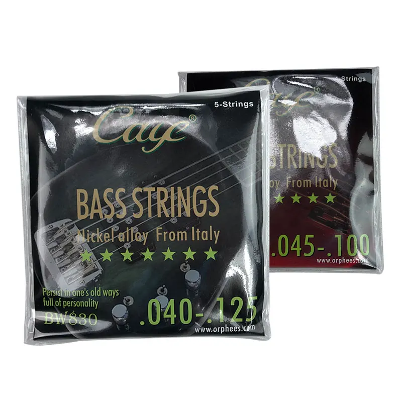 

New Caye Bass Strings 4-String 5-String 6-String Guitar Accessories Musical Instruments Nickel Alloy 030-125 040-125 045-100