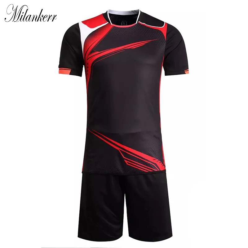 Soccer Jersey Sets for Men Short Sleeve Football Training Clothing Kit