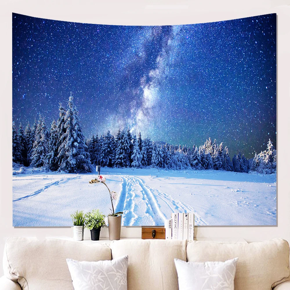 

Tapestry Wall Hanging Fantasy Starry Sky Decoration Leisure Fashion Shawl Background Yoga Mat Printing Curtain Tablecloth