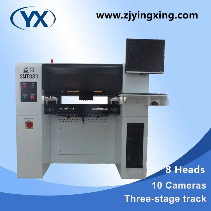 

Great Mounting Capacity SMT880 LED Mounting Machine LED SMT Assembly Machine with High-pixel Vision System and Vibrate Feeders