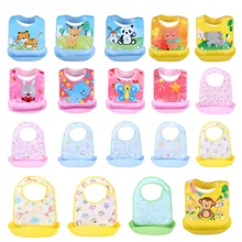 Популярный детский силиконовый Нагрудник слюнявчик полотенце для мальчиков и девочек мультяшный милый нагрудник детский съемный карман EVA водонепроницаемый нагрудник