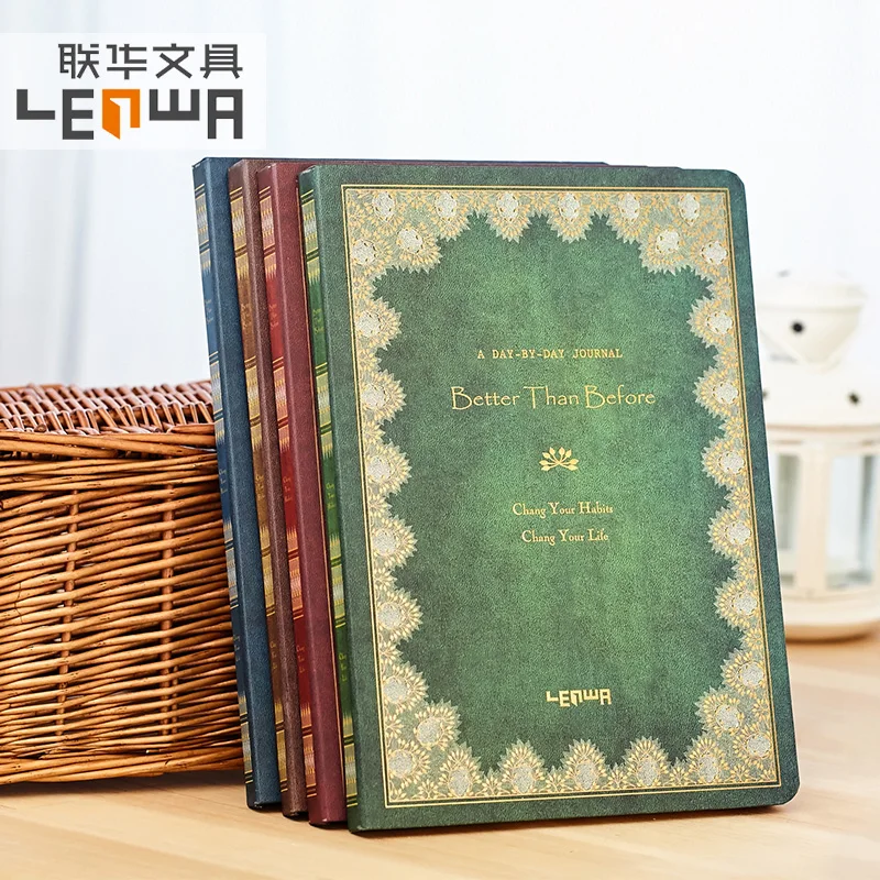 

LENWA Simple Retro Student Notepad Creative Business Notebook Diary 1PCS