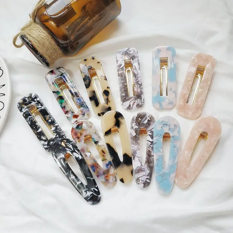

Japanese Style Hair Clips for Girls Water Drop Shape Duckbill Hairgrips Hair Pins Duckbill Leopard Clips Women Hair Styling