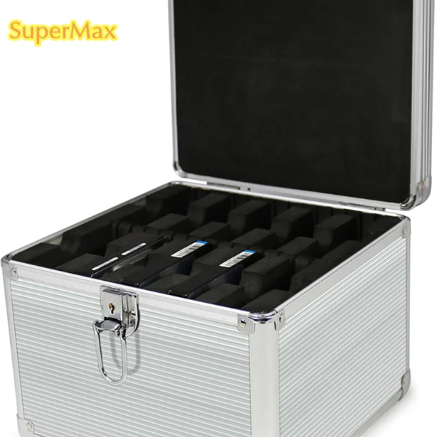 10 bay 3,5 дюймов HDD защитная коробка Hrad диск защитная коробка встроенный EVA амортизационная накладка буферная губка Серебряный чехол для хранения