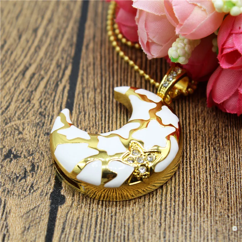 

KING SARAS 32GB beautiful crstal moon necklace model usb2.0 pen drive 4GB 8GB 16GB USB Flash Drive creative usb