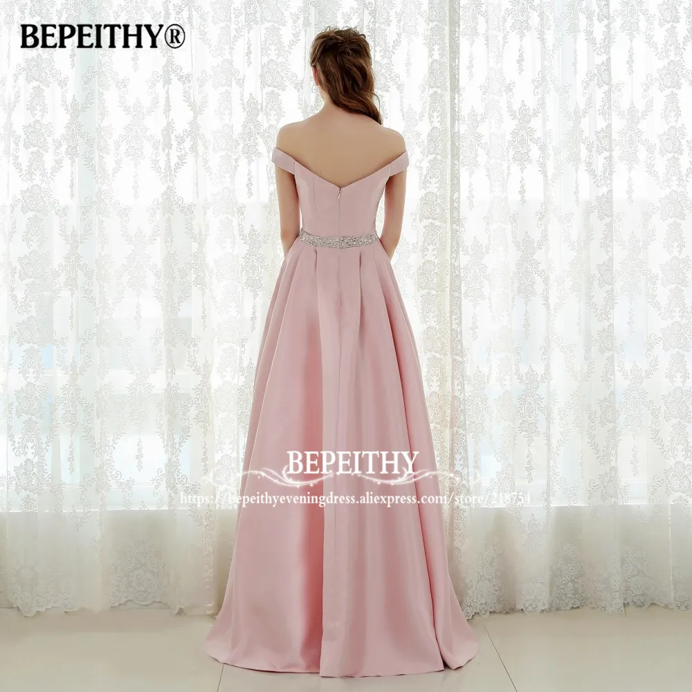 Vestido de festa, длинное вечернее платье трапециевидной формы, винтажное платье с открытыми плечами, платья для выпускного вечера, пояс со стразами, Robe De Soiree