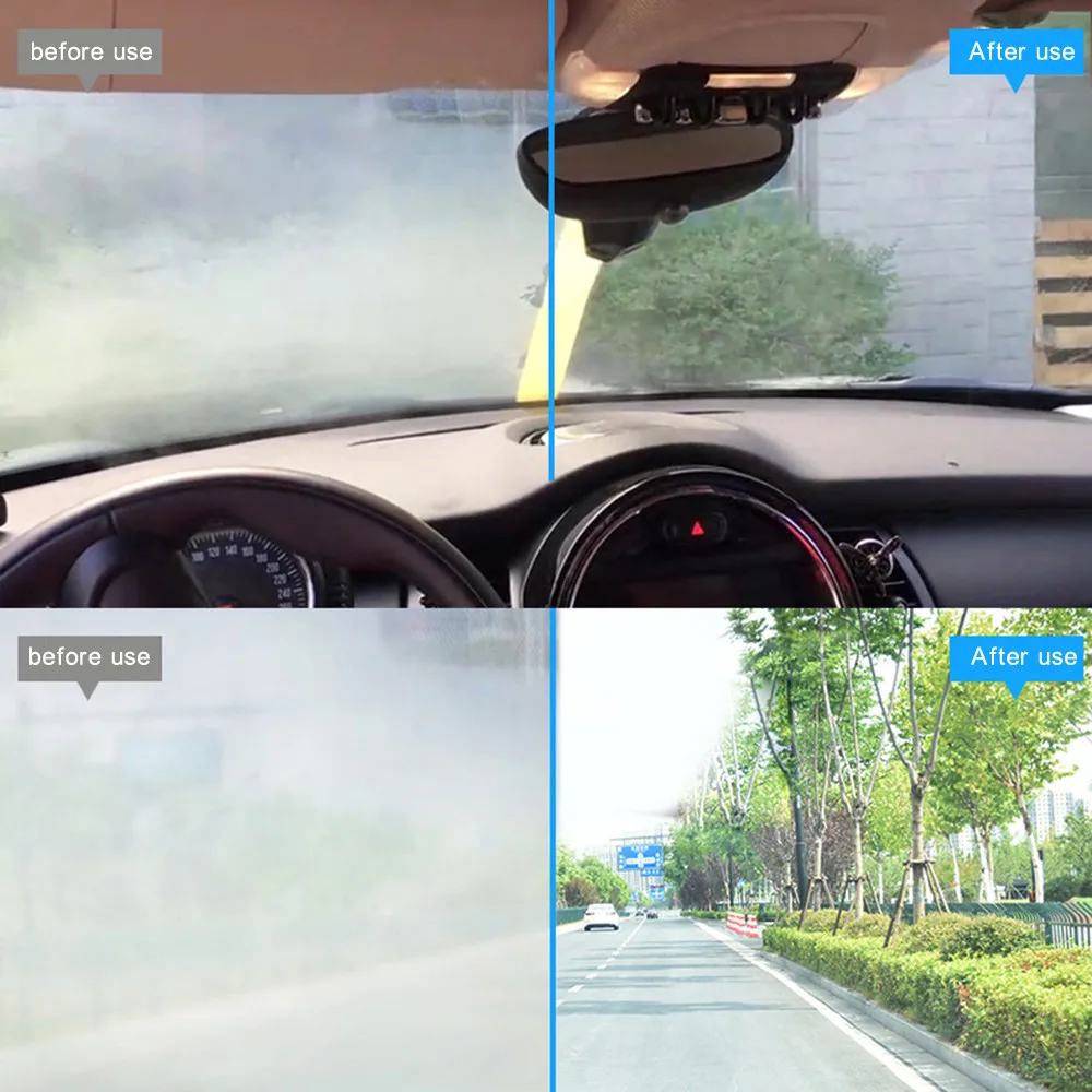 Автомобиль Стекло лобового стекла со стороны Windows анти-туман покрытие автоматическое обслуживание аксессуары инструмент для очистки