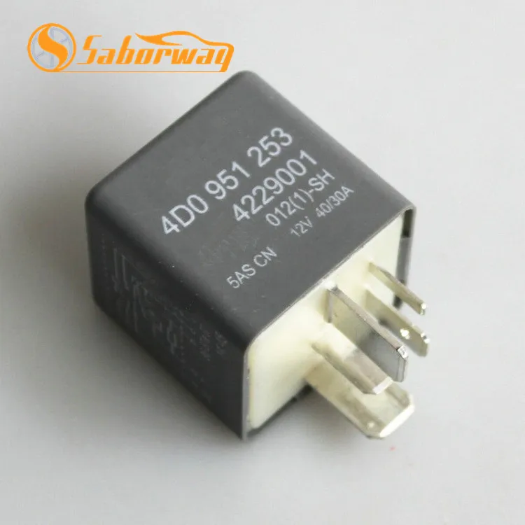 Saborway No. 372 5 Pin Fuel Pump Relay For A100 A4 A6 A8 S4 S6 Passat