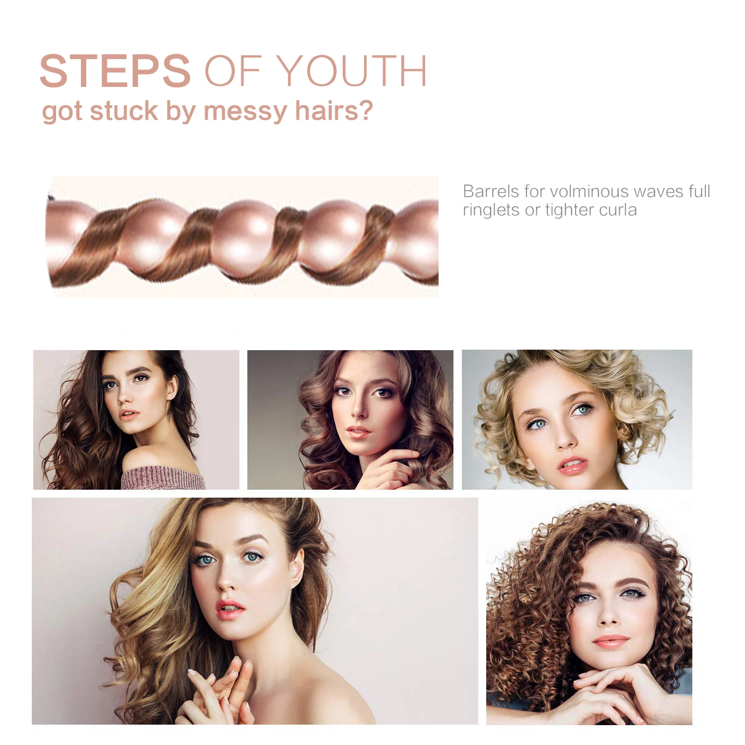 modelador de cabelo rolo de cabelo profissional