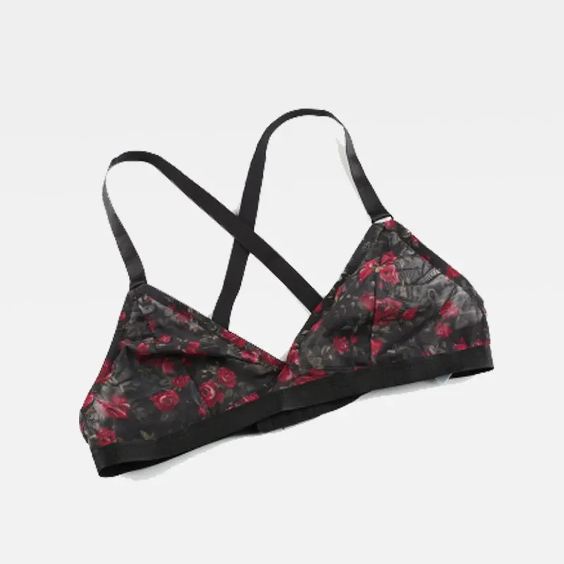 Женский кружевной бюстгальтер Missomo с цветочным принтом и пуш апом|bralette sexy|wire freebra
