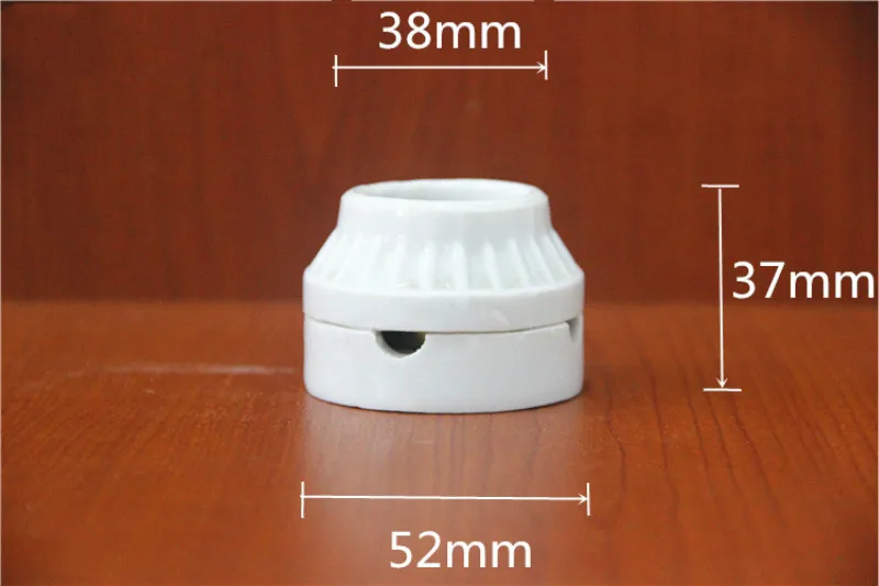 10 шт. E27 керамический держатель лампы медный винт Резьба высокая температура альпинистская коробка лампа E27 Базовый светильник патрон