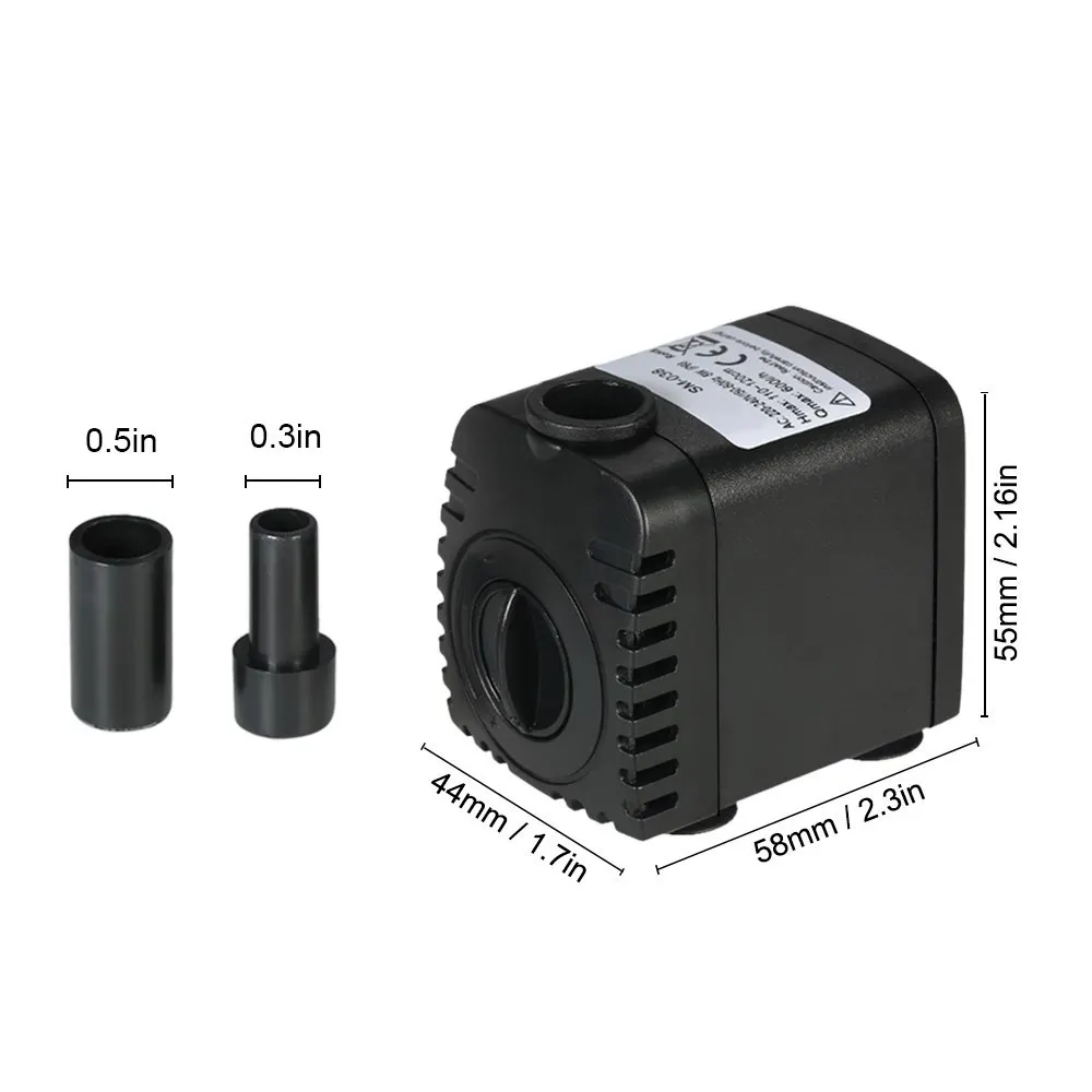 600L/H 8W Water Pump Submersible Pump For Aquarium Fountain Pond Fish Tank Garden Pond Pumps Fountain Mini Pomp 110-240V 4W water pump,aquarium water pump,fish tank pump