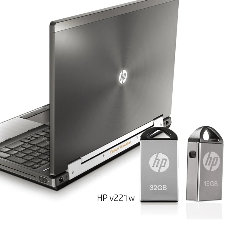 Hp флэш-диск 16 ГБ 32 ГБ 64 ГБ металлическая Флешка для ноутбука, USB поддержка клуба, логотип команды, индивидуальный DIY Мини милый USB флеш-накопитель 64G