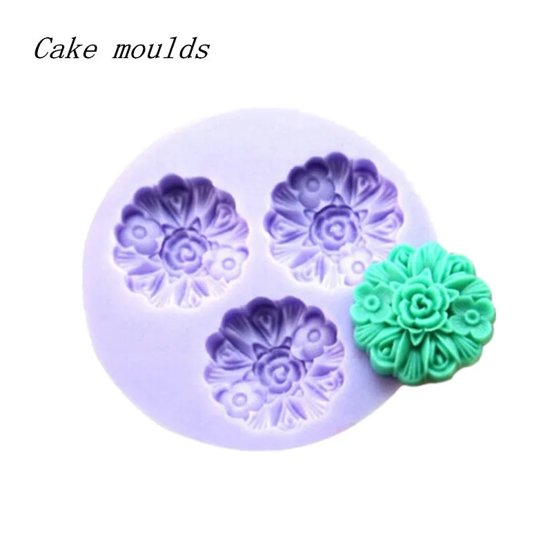 Wholesale Silicone mold RS071 Mini flower shape Decoration clay mold
