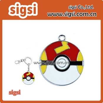 

Hot Sale 30mm Pokemon Go Ball Pokeball Keychain