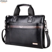 VICUNA POLO Business Solid Color Men Briefcases Luxury Brand Mens Laptop Bag Fashion Large Male Shoulder