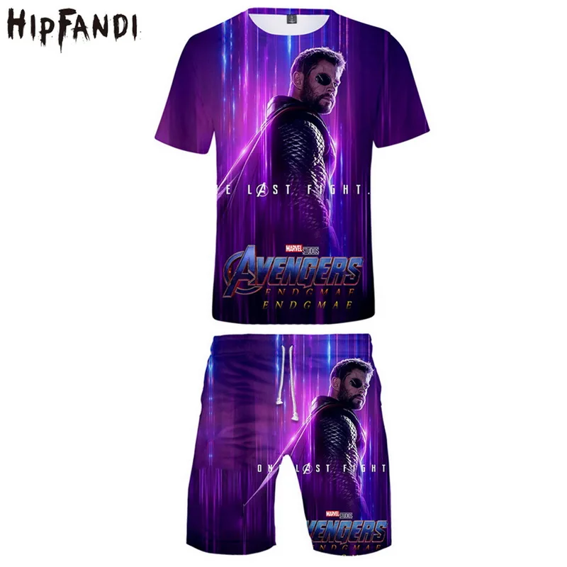 

2019 marvel t shirt men avengers endgame o-neck Short sleeve set Leisure Fashion men's clothes tee shirt homme camisetas hombre