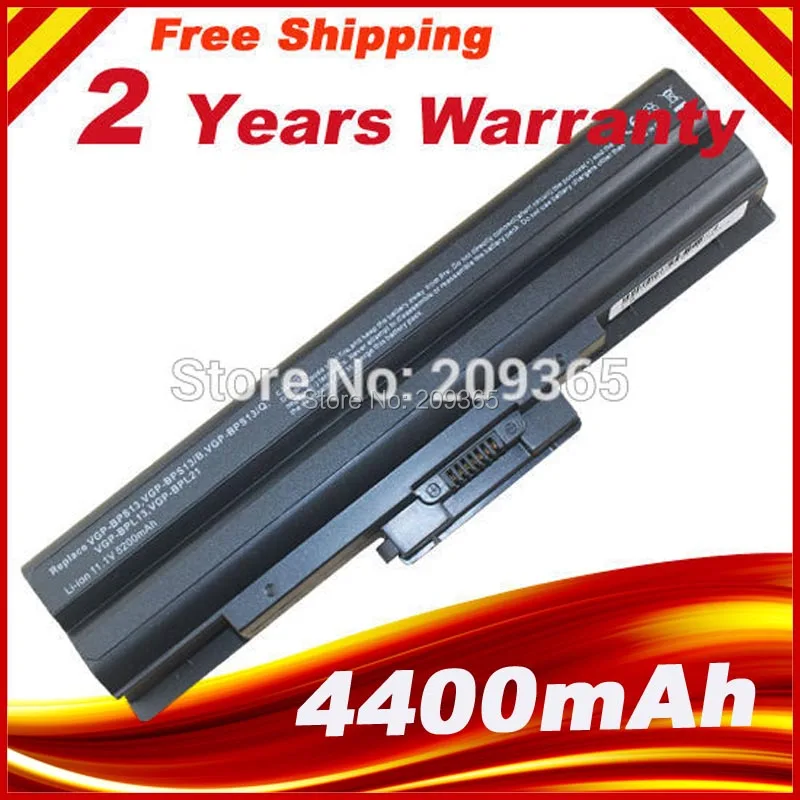 Black Battery For SONY VGP BPS21 VGP BPS21B VGP BPS13 VGP BPS13B VGP ...