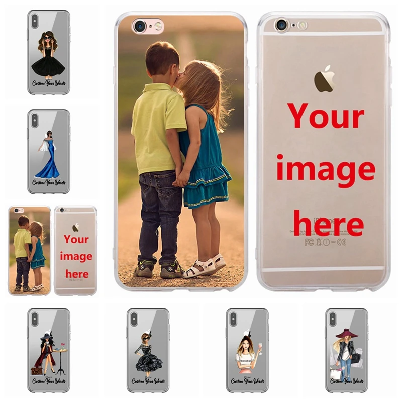 

DIY Name Custom Personalized Case For iPhone 6 6S 7 8 plus 10 X XS XR XS Max Baby Mom Girl Painted Design Fundas X604