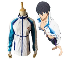 Free! Iwatobi Swim Club Haruka Nanase Iwatobi High School Women/Men Jacket Uniform Anime Cosplay Costume Outdoor Sport Wear Coat