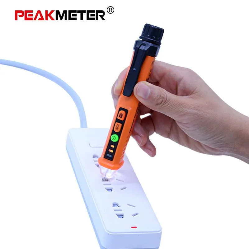PEAKMETER PM8909 VS PM8908C бесконтактный Тестер ручка 12 1000 В/48 В переменного тока детекторы