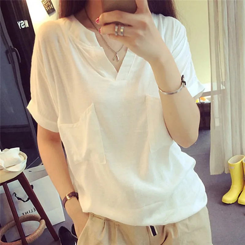 Buy High Quality White S 3XL Plain T Shirt Women