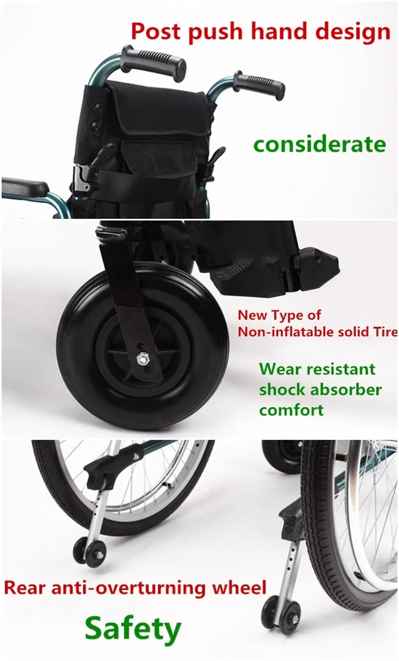 lightweight handicapped electric wheelchair for disabled people (4)