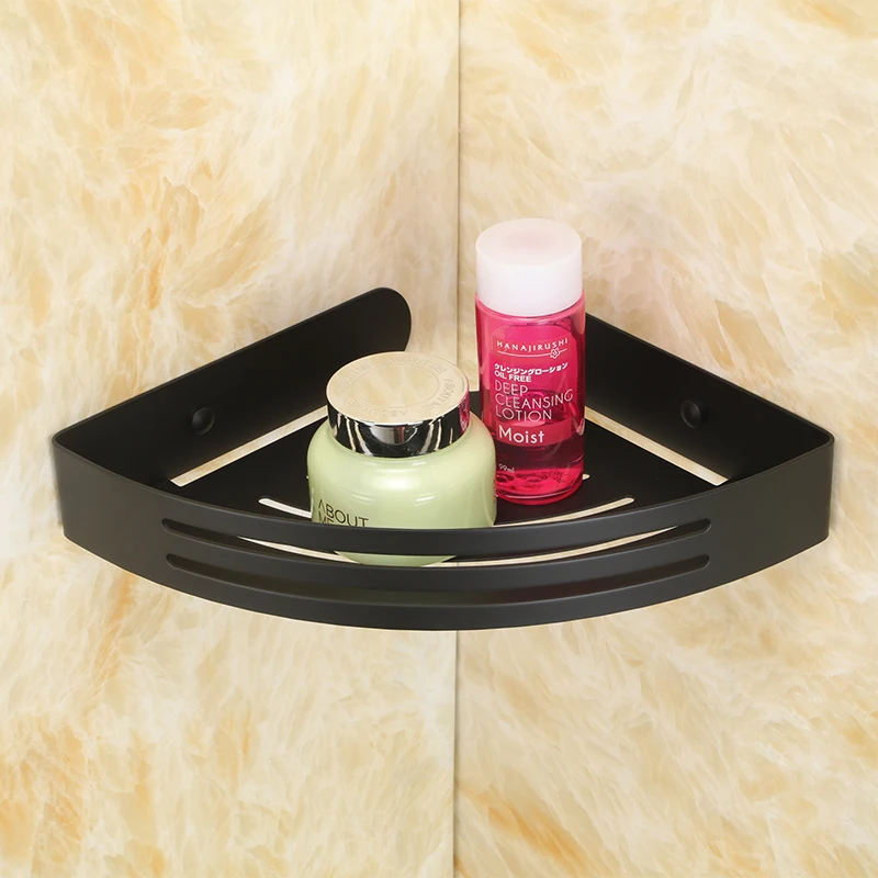 New Black Stainless Steel Wall Mount Corner Shower Caddy Bathroom Wall Mount Corner Shower Caddy Bathroom