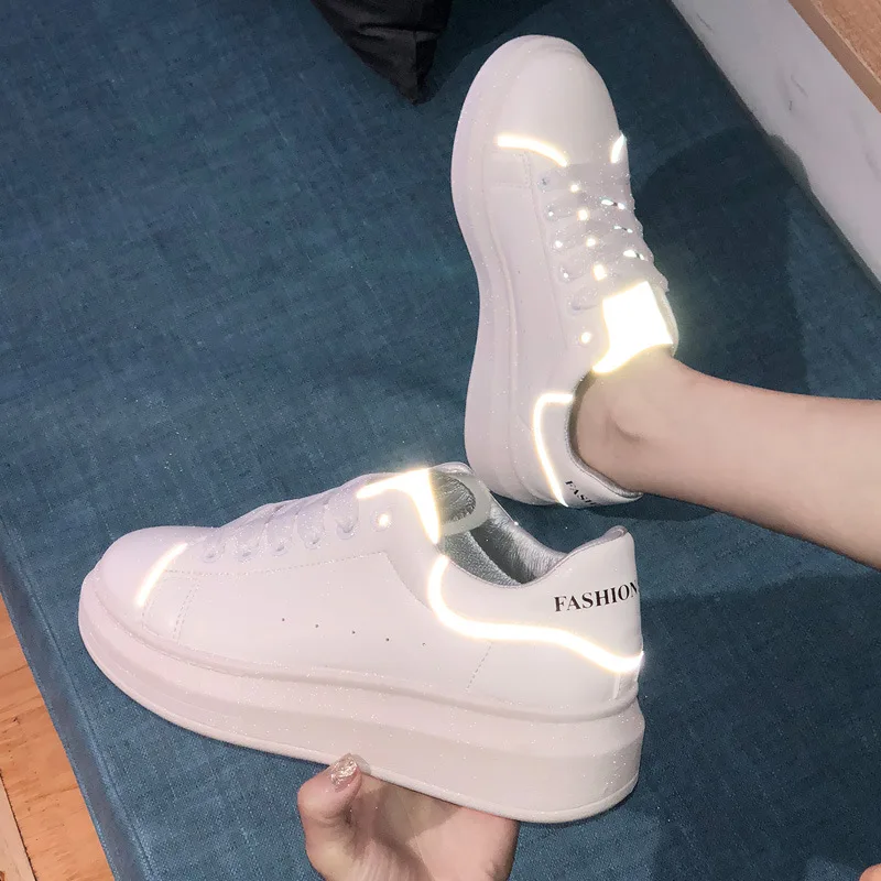 

2019 spring new solid color round head low help muffin platform shoes student casual tie comfortable flat bottom shoes
