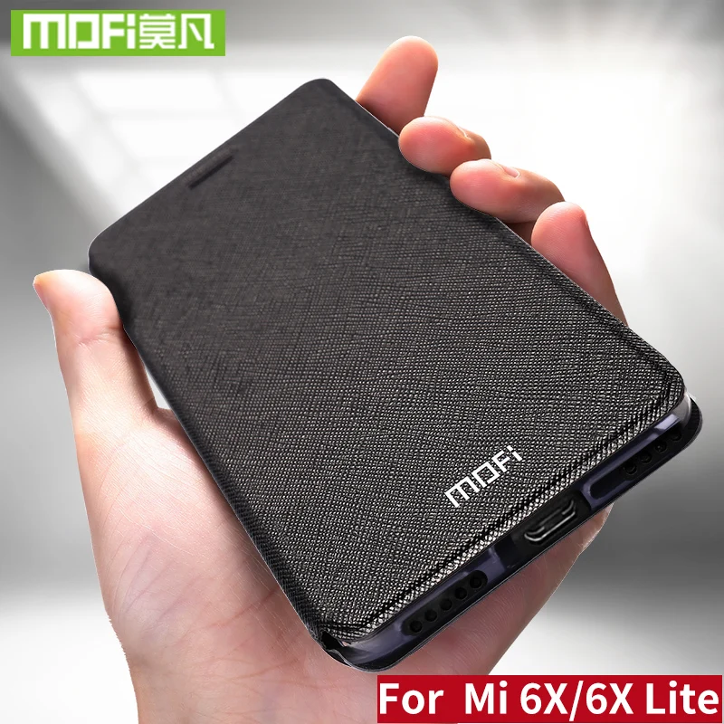 

For Xiaomi Mi6X Lite case For Xiaomi Mi6X case Mi 6X Lite cover silicone flip leather Mofi For Xiaomi Mi 6X Lite case 360 funda