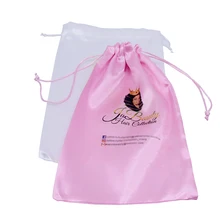 100 шт/партия парик шелковая накидка мешочек для украшений свободный дизайн 18X30 см Женский удлинитель Упаковка Сумка атласная шелковая сумка для волос