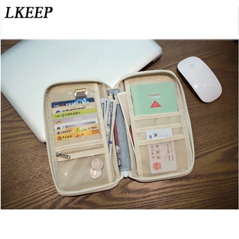 

passport travel bag travel functional bag portable passport holder document organizer credit card ID card cash holder
