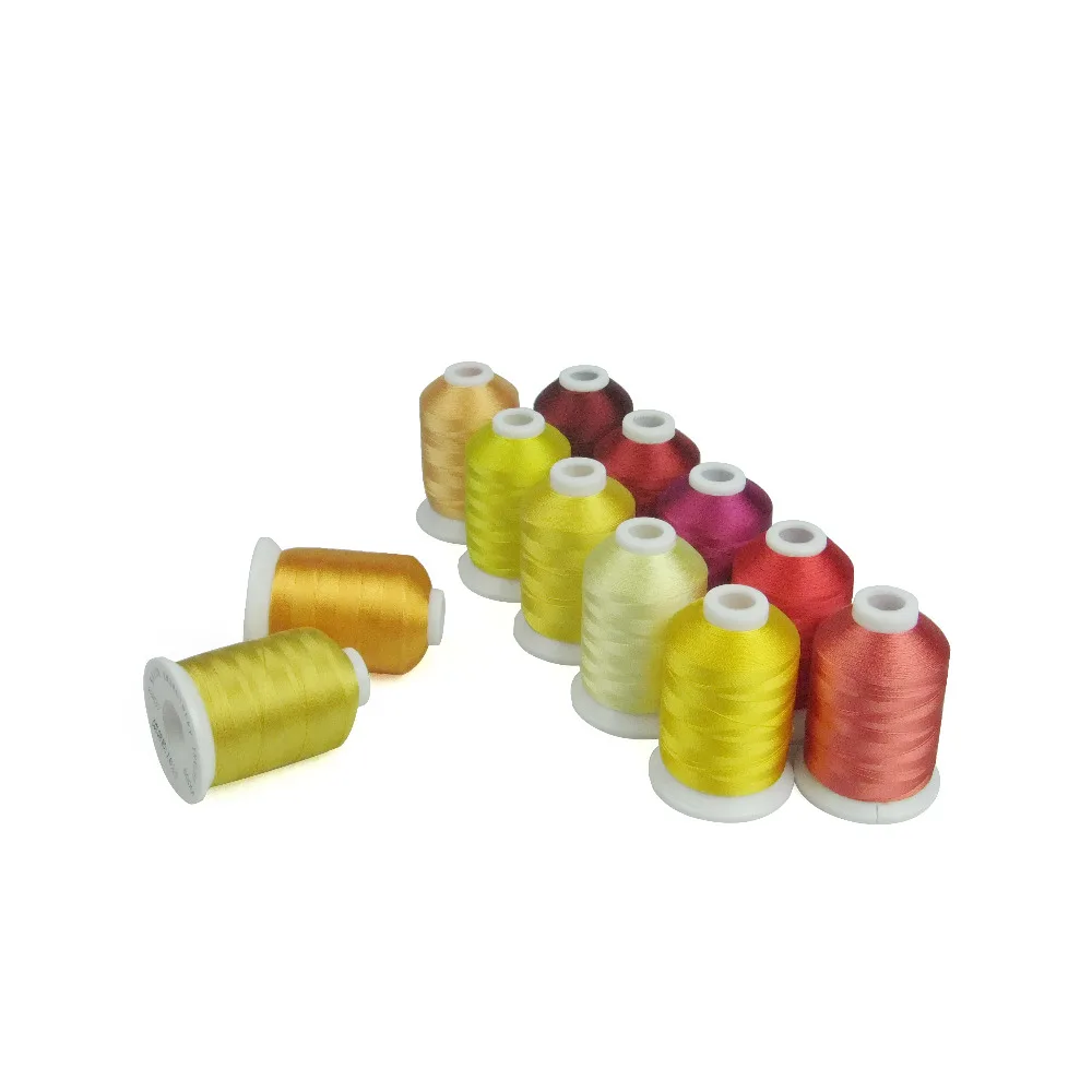 

Simthread Rayon Embroidery Machine Thread - 12 Christmas Colors, 800M Each, Free Shipping