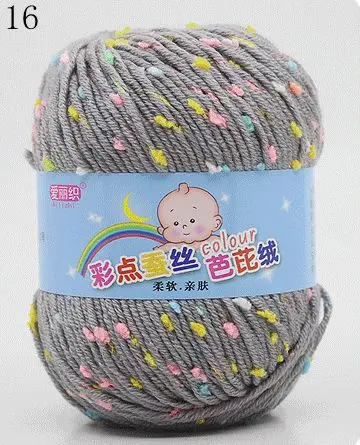 High Quality Baby Cotton Cashmere Yarn For Hand Knitting Crochet Worsted Wool Thread Colorful Eco-dyed Needlework 16