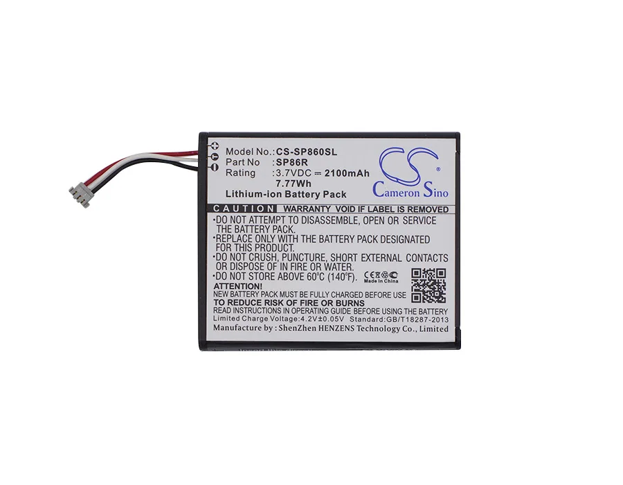 Аккумулятор Cameron Sino 2100mAh 4-451-971-01, SP86R для sony PCH-2007, PS Vita 2007, PSV2000