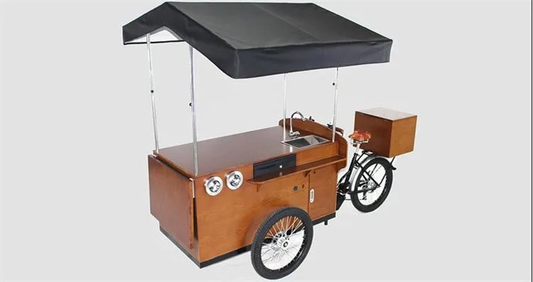 

KN-T04D 3 wheel coffee bike food vending trailer for business plan