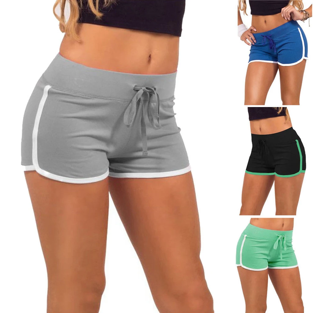 

NEW Women Sports Yoga Shorts Workout Fitness Female Running Sport Shorts Cotton High Elastic Gym Cycling Sport Casual Wear