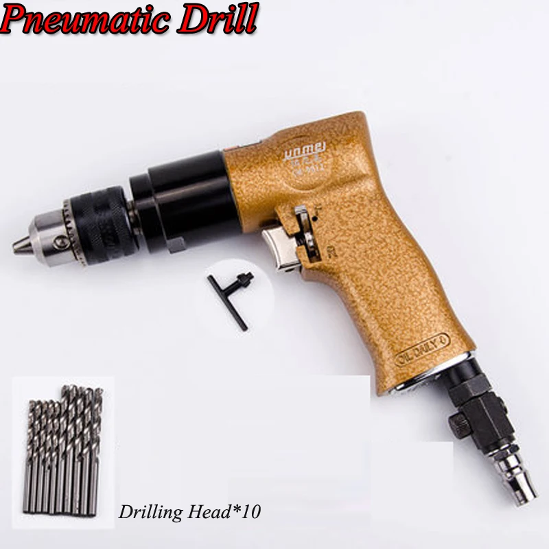 

Air Drill 10MM Pneumatic Gun Drill 13mm Drilling / Tapping Machine 9012/9013