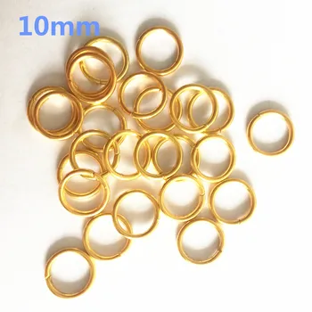 

50pcs Round O Ring Gold Openable UnweldedGarments Leather Bag Belt Strap Buckle Snap Clasp Clip Trigger Accessories DIY