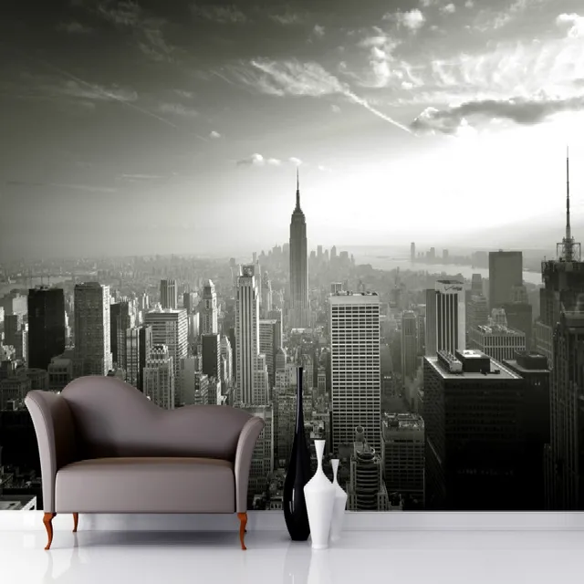 mural empire state skyline wallpaper mural photo 3d mural 3d