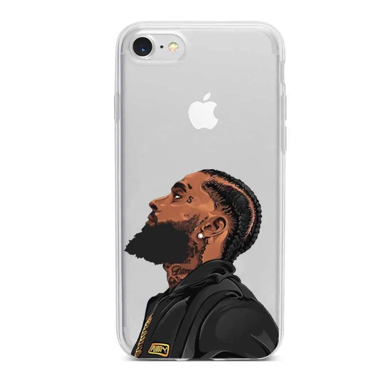 Американский рэппер Nipsey Hussle Прозрачный Силикон ТПЭ мягкий чехол для телефона iphone 5 6 7 8 Plus X XS XR Xmax чехол Fundas Cover - Цвет: TPU