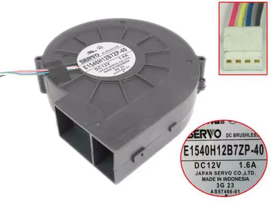 Emacro для сервопривода E1540H12B7ZP-40 сервер вентилятор DC 12V1. 60A 150x120x40 мм 4 провода