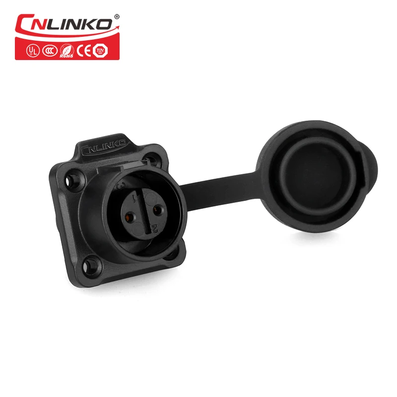 Cnlinko IP67 2 контактный 5А пластиковый круглый панельный разъем водонепроницаемый