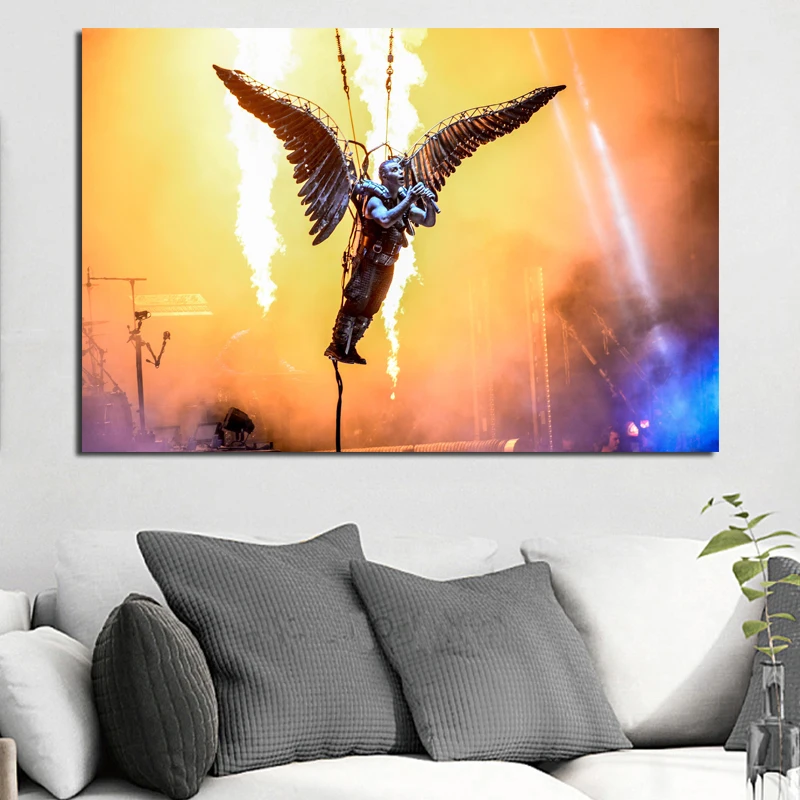 

Rammsteines Europe Stadium Tour 2019 Poster Canvas Painting Print Bedroom Home Decor Modern Wall Art Oil Painting Framework HD