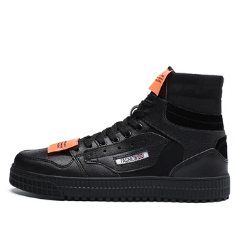 

2018 New High Top Men's Warm Running Shoes Winter Mens Sports Shoes Plush Snow Ankle Boots Sneakers Fur