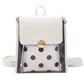 

Korean Version Of The Summer Transparent Small Shoulder Bag Female Wild Jelly Small Backpack Student Leisure