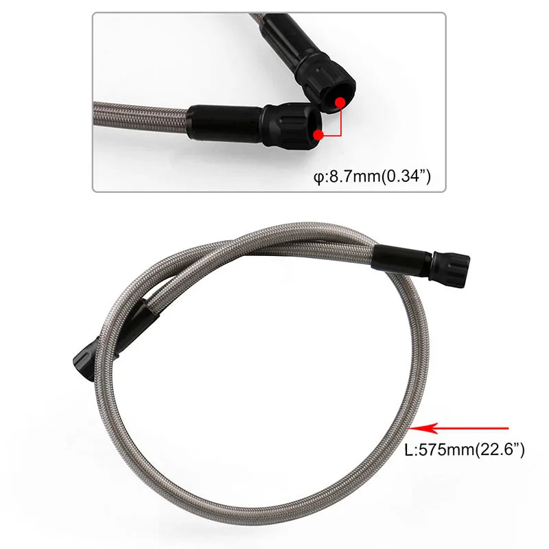 575 мм изготовленный на заказ из нержавеющей стали плетеный Powerhose Plus тормозной