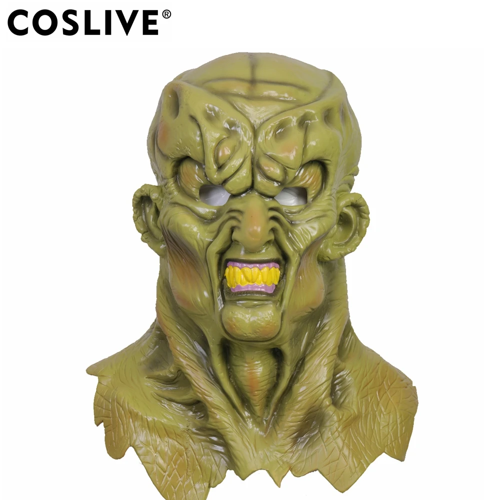

Coslive New Latex Mask Hot TV Goosebumps Cosplay Costume Props The Haunted Carly Beth Caldwell Full Head Helmet Green Face Masks
