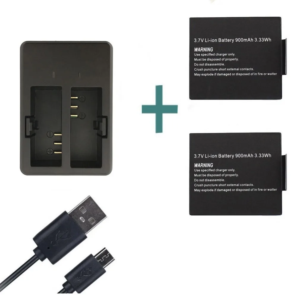 Buy Cheap New 2pcs sj7000 battery with dual USB charger for SJCAM sj4000 sj5000 sj5000x sj6000 sj8000 SJ M10 gitup git2 f60 ele cam